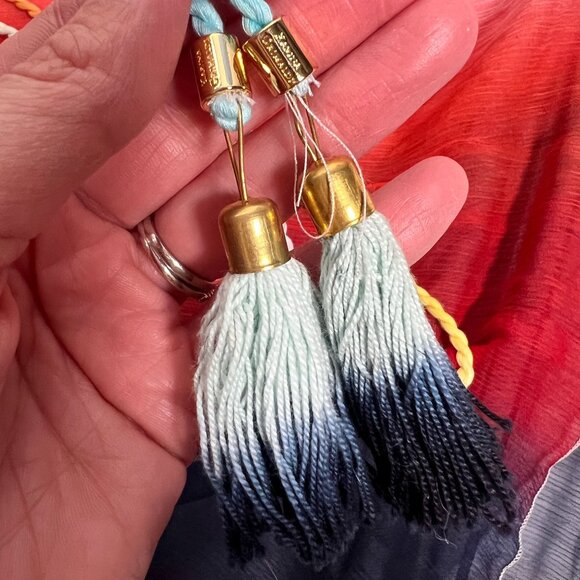 NWT Karina Grimaldi REVOLVE Brava One Shoulder Maxi Dress Sheer Multicolor M - Picture 15 of 16